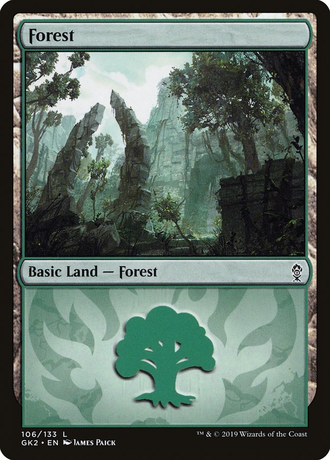 Forest (106) [Ravnica Allegiance Guild Kit] | Gauntlet Hobbies - Angola
