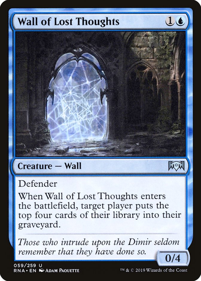 Wall of Lost Thoughts [Ravnica Allegiance] | Gauntlet Hobbies - Angola