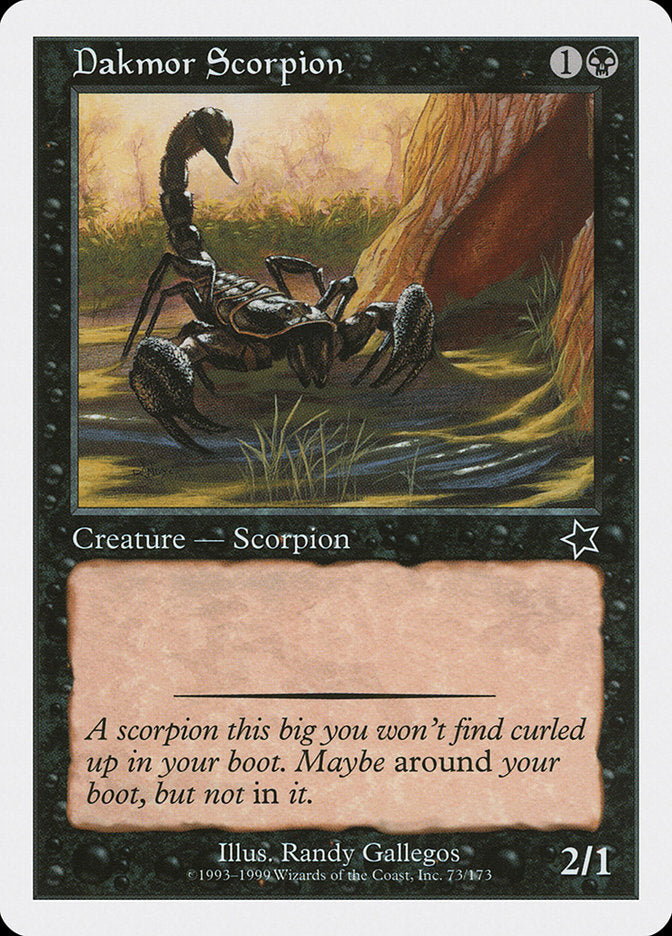 Dakmor Scorpion [Starter 1999] | Gauntlet Hobbies - Angola
