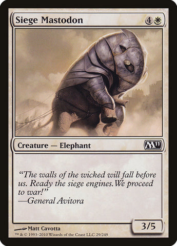 Siege Mastodon [Magic 2011]