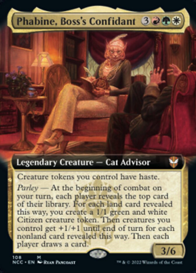 Phabine, Boss's Confidant (Extended Art) [Streets of New Capenna Commander] | Gauntlet Hobbies - Angola