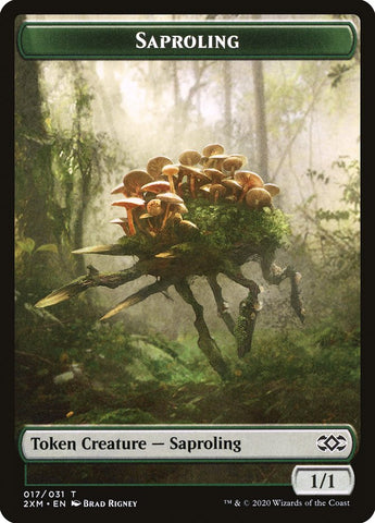 Beast // Saproling Double-sided Token [Double Masters Tokens]