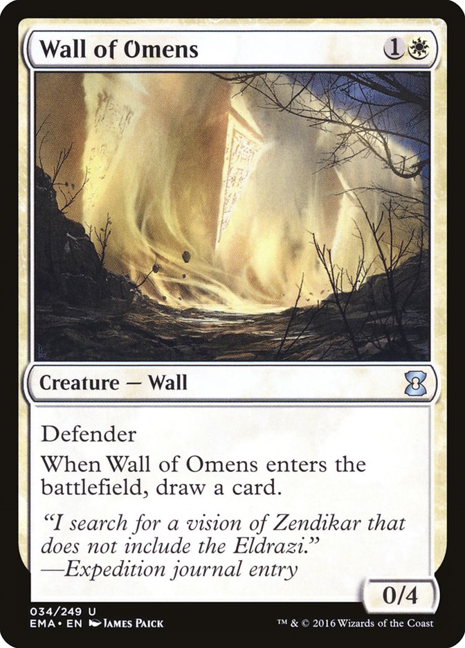 Wall of Omens [Eternal Masters] | Gauntlet Hobbies - Angola