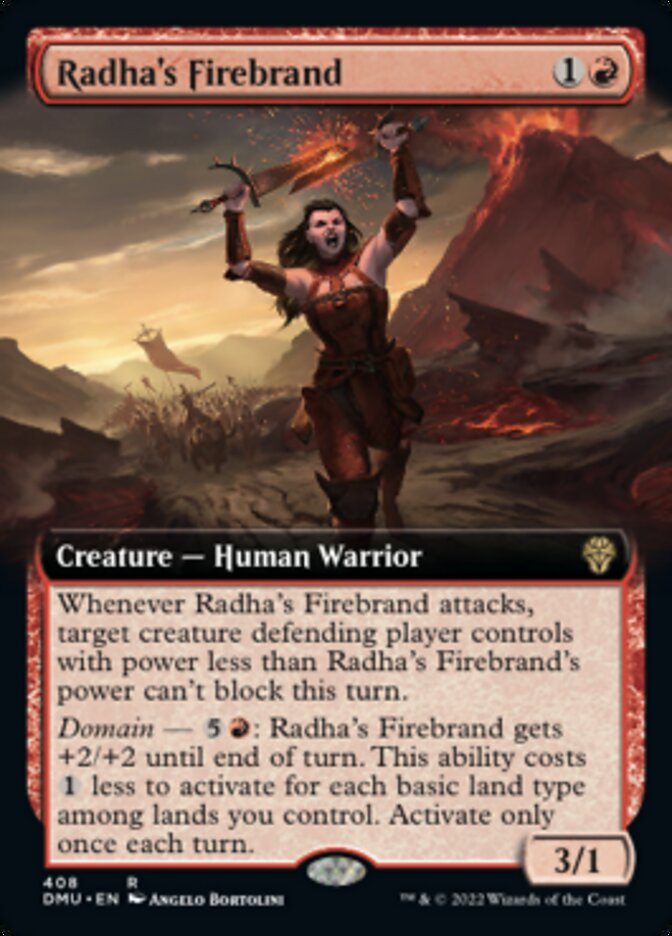 Radha's Firebrand (Extended Art) [Dominaria United] | Gauntlet Hobbies - Angola