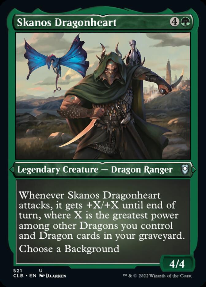 Skanos Dragonheart (Foil Etched) [Commander Legends: Battle for Baldur's Gate] | Gauntlet Hobbies - Angola