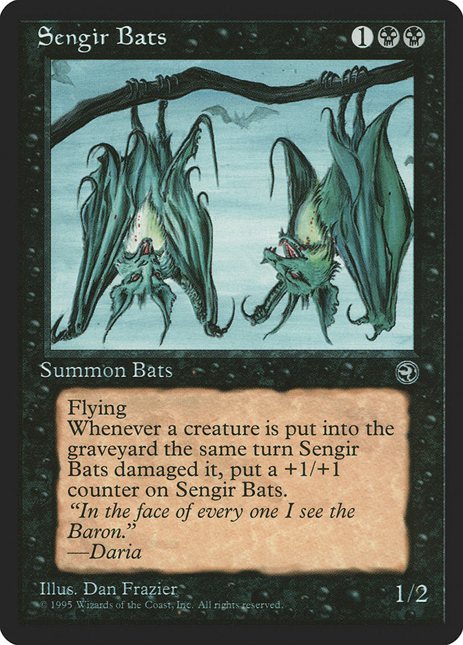 Sengir Bats (Daria Flavor Text) [Homelands] | Gauntlet Hobbies - Angola