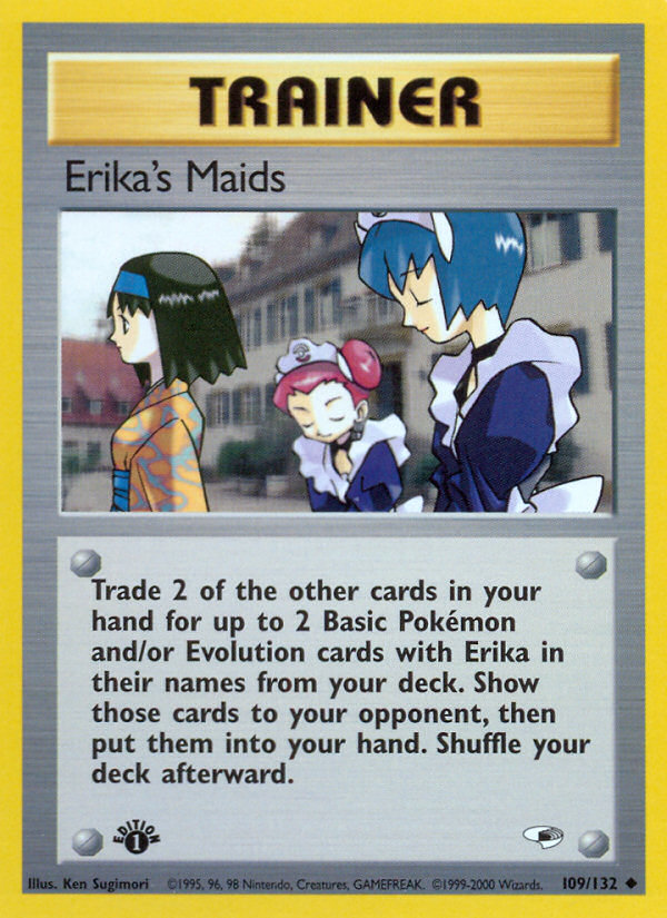 Erika's Maids (109/132) [Gym Heroes 1st Edition] | Gauntlet Hobbies - Angola