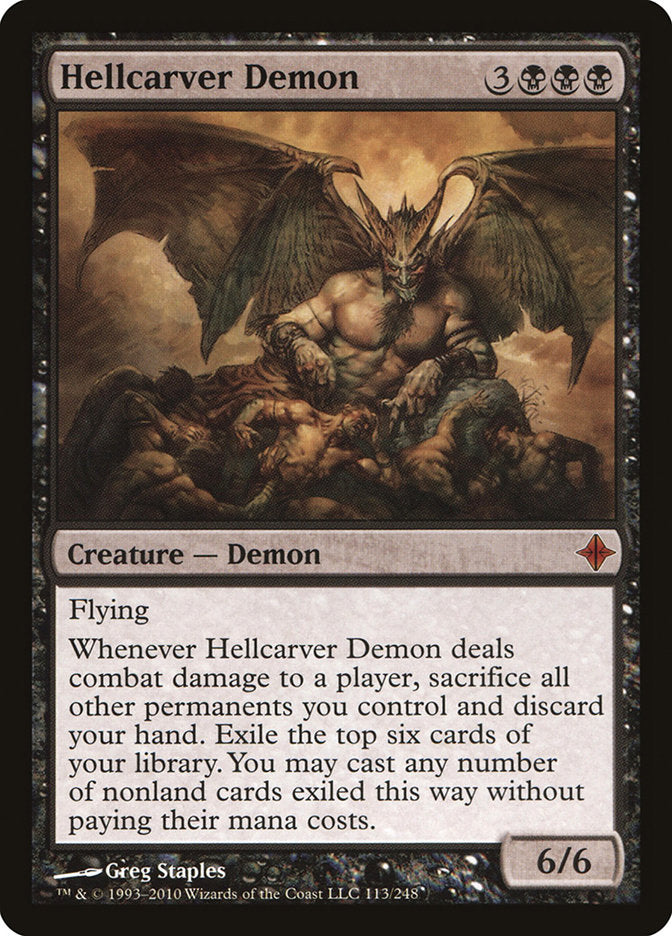 Hellcarver Demon [Rise of the Eldrazi] | Gauntlet Hobbies - Angola
