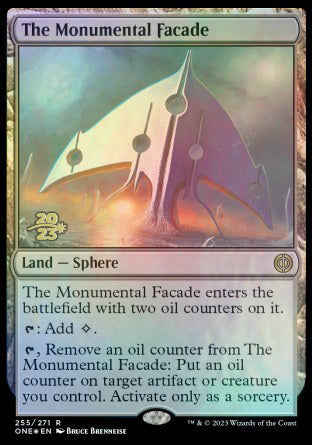 The Monumental Facade [Phyrexia: All Will Be One Prerelease Promos] | Gauntlet Hobbies - Angola
