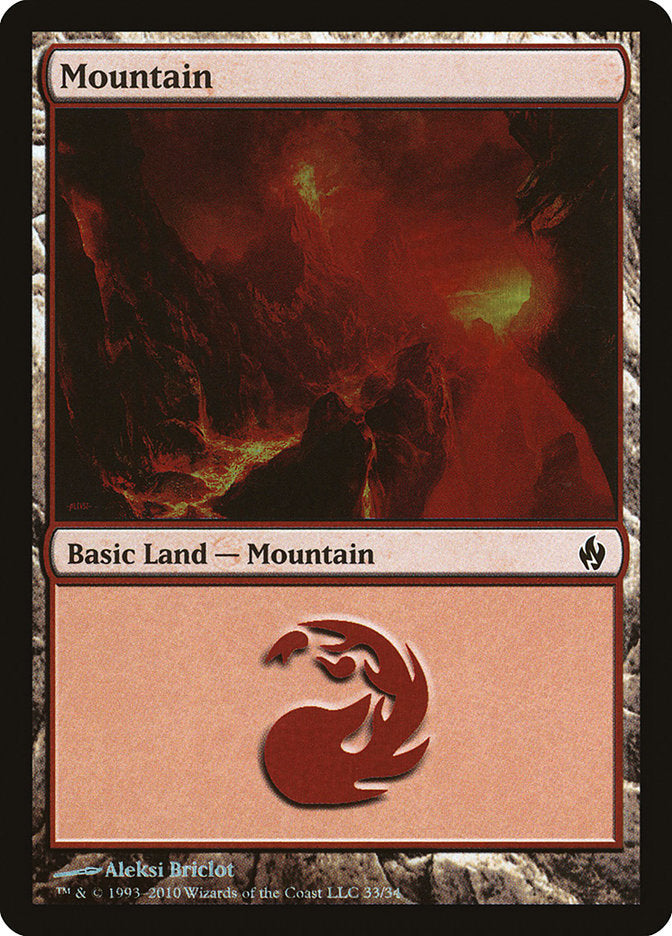Mountain (33) [Premium Deck Series: Fire and Lightning] | Gauntlet Hobbies - Angola