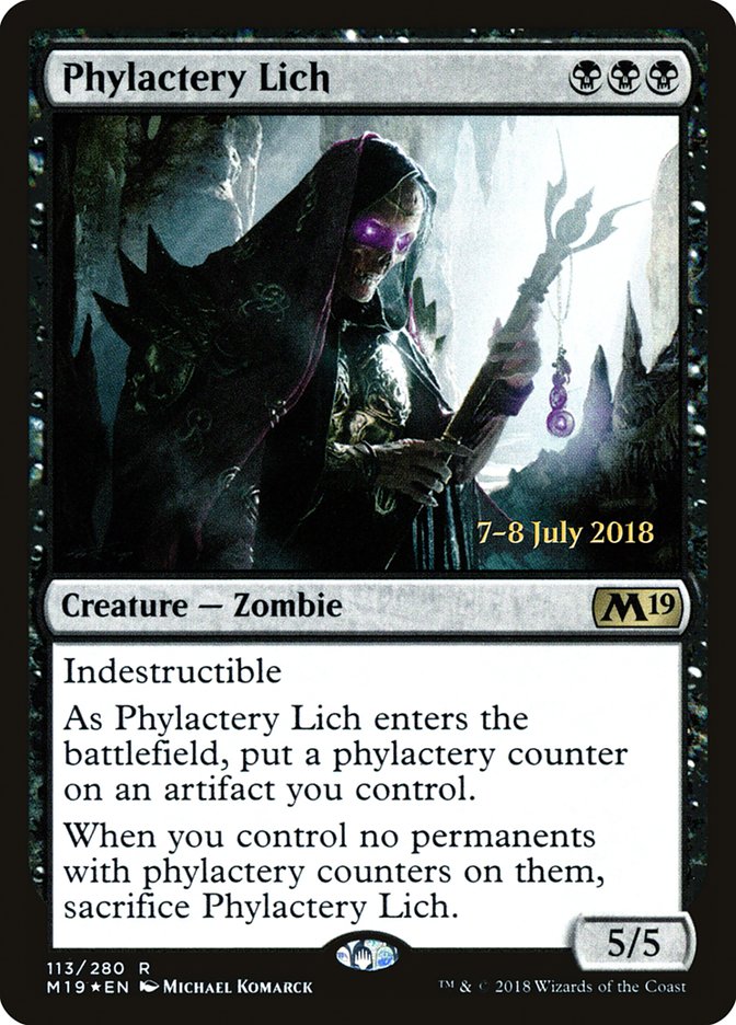 Phylactery Lich [Core Set 2019 Prerelease Promos] | Gauntlet Hobbies - Angola