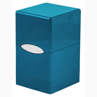 Hi-Gloss Satin Tower Deck Box - Ice Blue | Gauntlet Hobbies - Angola