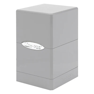 Metallic Satin Tower Deck Box - Sliver