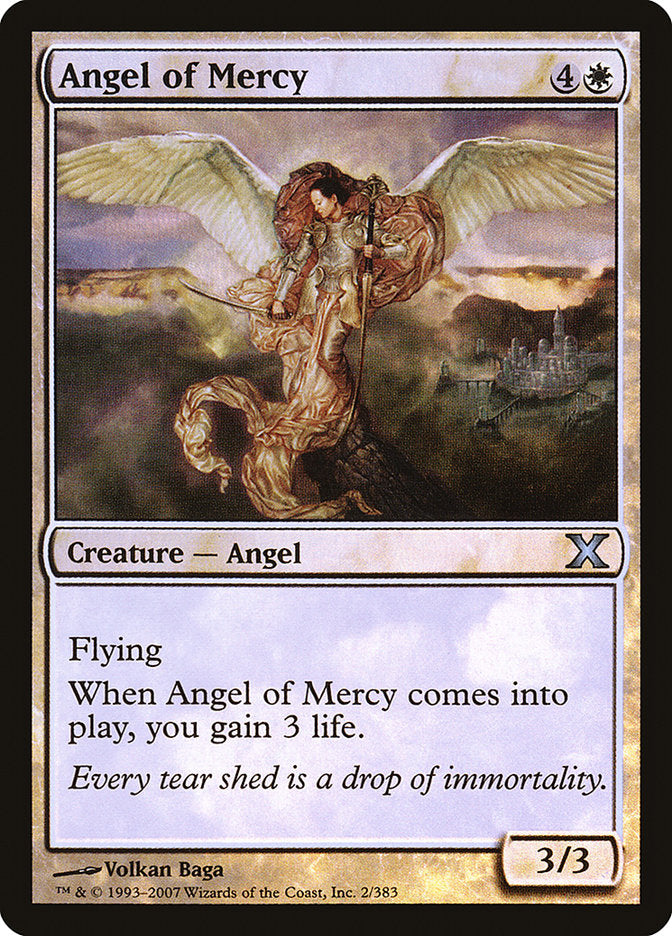 Angel of Mercy (Premium Foil) [Tenth Edition] | Gauntlet Hobbies - Angola