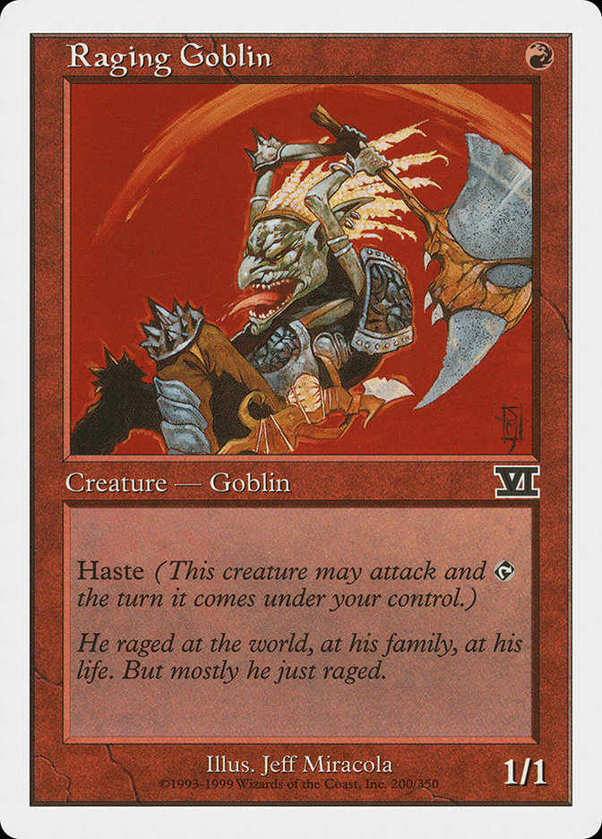 Raging Goblin [Classic Sixth Edition] | Gauntlet Hobbies - Angola