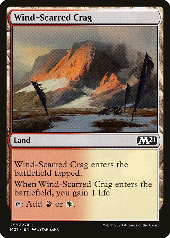 Wind-Scarred Crag [Core Set 2021] | Gauntlet Hobbies - Angola