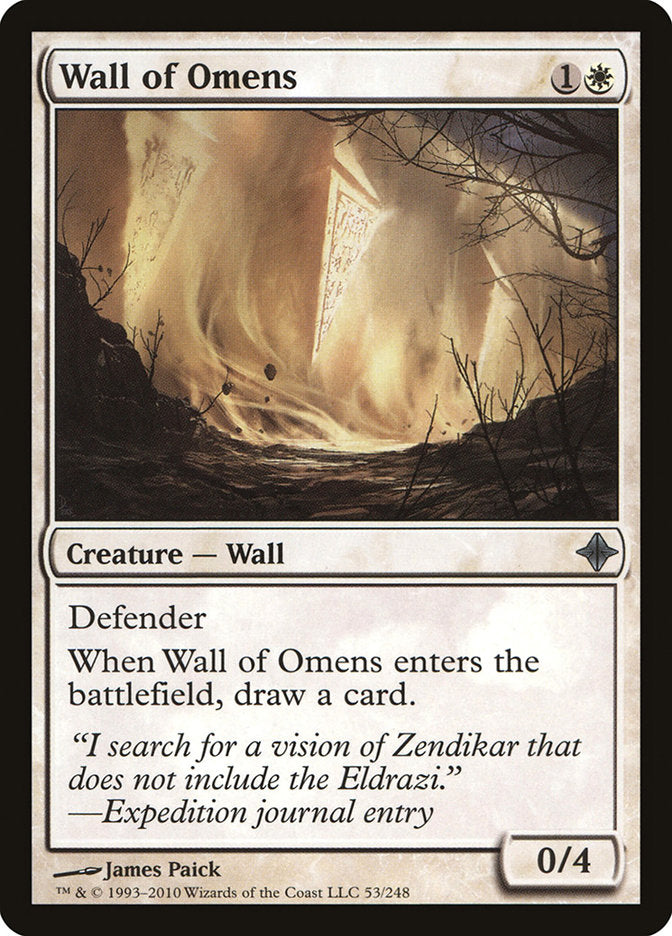 Wall of Omens [Rise of the Eldrazi] | Gauntlet Hobbies - Angola