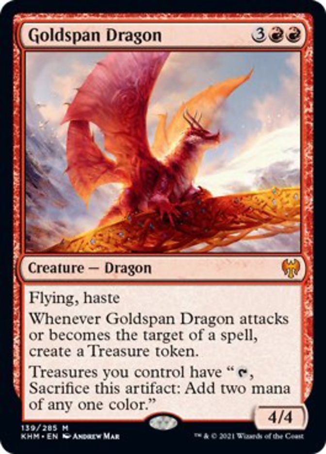Goldspan Dragon [Kaldheim] | Gauntlet Hobbies - Angola