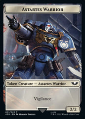 Astartes Warrior // Robot Double-sided Token (Surge Foil) [Universes Beyond: Warhammer 40,000 Tokens] | Gauntlet Hobbies - Angola
