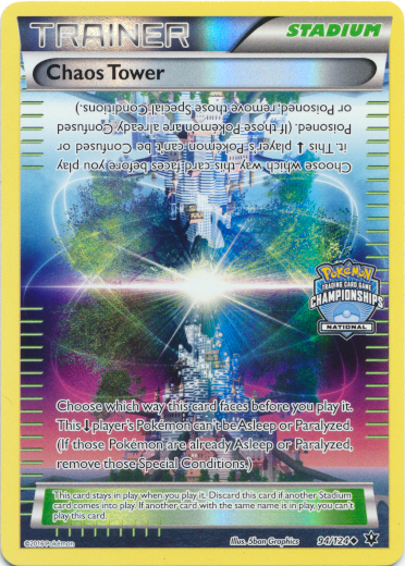 Chaos Tower (94/124) (National Championship Promo) [XY: Fates Collide] | Gauntlet Hobbies - Angola