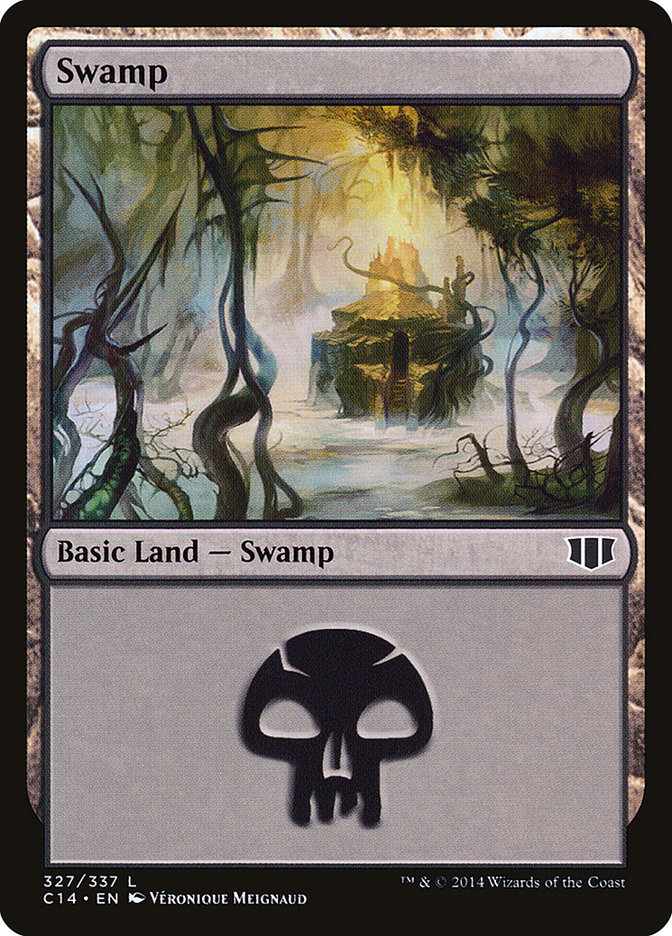 Swamp (327) [Commander 2014] | Gauntlet Hobbies - Angola