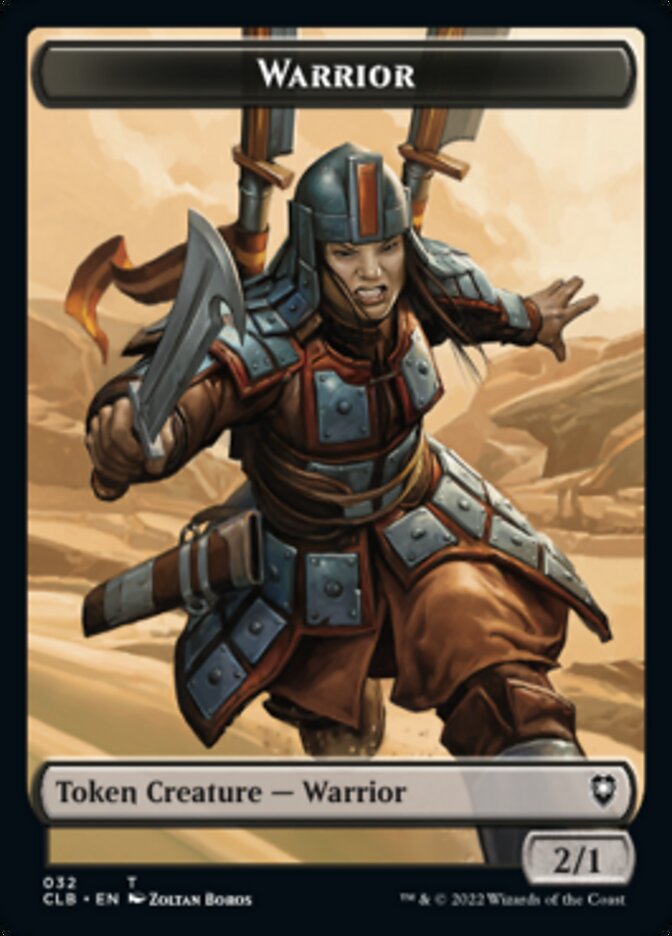 Warrior // Inkling Double-sided Token [Commander Legends: Battle for Baldur's Gate Tokens] | Gauntlet Hobbies - Angola
