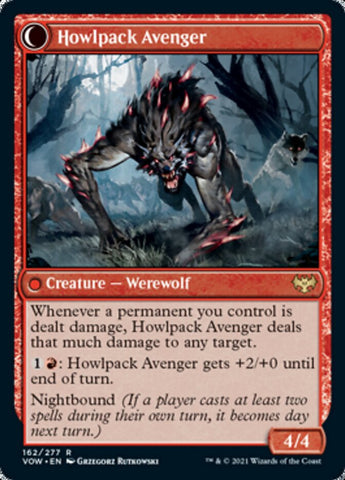 Ill-Tempered Loner // Howlpack Avenger [Innistrad: Crimson Vow]