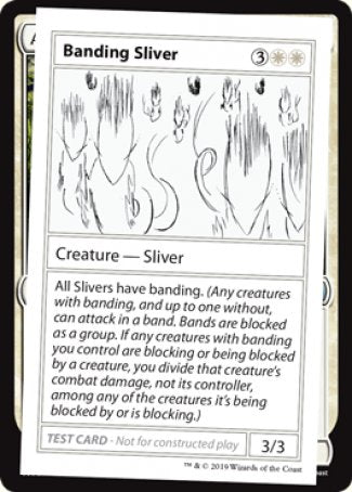 Banding Sliver (2021 Edition) [Mystery Booster Playtest Cards] | Gauntlet Hobbies - Angola