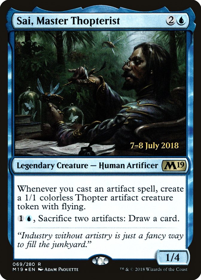 Sai, Master Thopterist [Core Set 2019 Prerelease Promos] | Gauntlet Hobbies - Angola