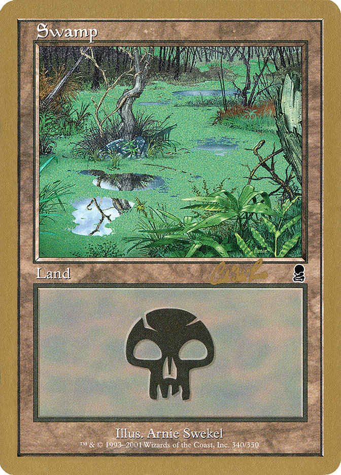 Swamp (cr340) (Carlos Romao) [World Championship Decks 2002]