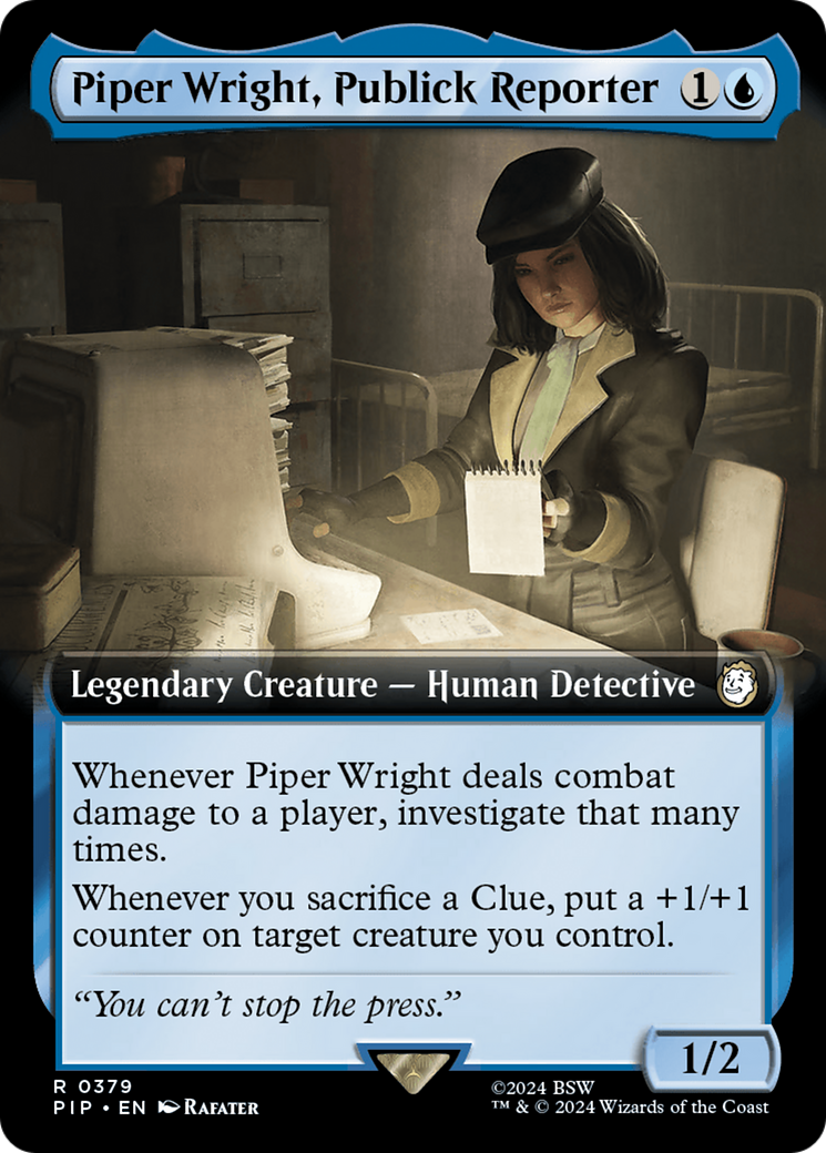 Piper Wright, Publick Reporter (Extended Art) [Fallout] | Gauntlet Hobbies - Angola