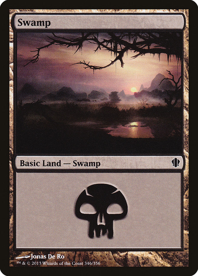 Swamp (346) [Commander 2013] | Gauntlet Hobbies - Angola
