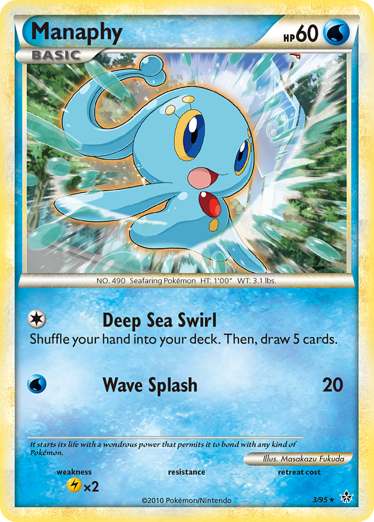 Manaphy (3/95) [HeartGold & SoulSilver: Unleashed] | Gauntlet Hobbies - Angola