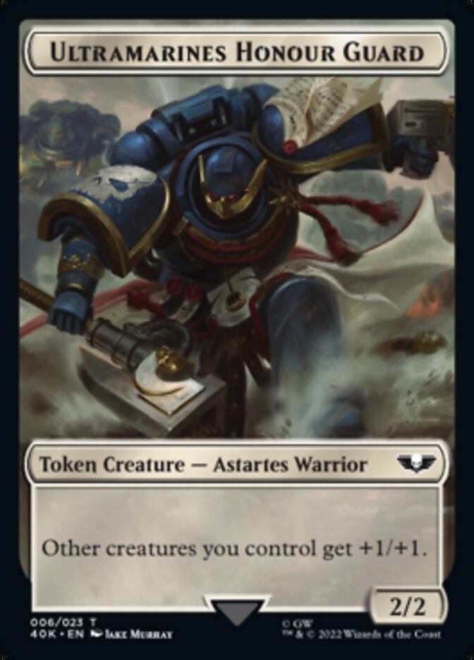 Soldier (003) // Ultramarines Honour Guard Double-Sided Token [Universes Beyond: Warhammer 40,000 Tokens] | Gauntlet Hobbies - Angola