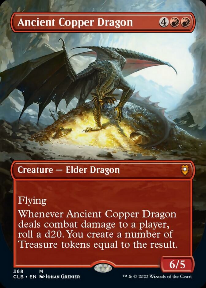 Ancient Copper Dragon (Borderless Alternate Art) [Commander Legends: Battle for Baldur's Gate] | Gauntlet Hobbies - Angola