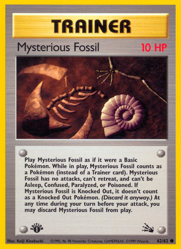 Mysterious Fossil (62/62) [Fossil 1st Edition] | Gauntlet Hobbies - Angola