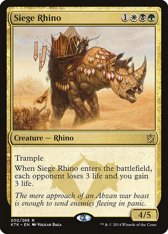 Siege Rhino [Khans of Tarkir] | Gauntlet Hobbies - Angola