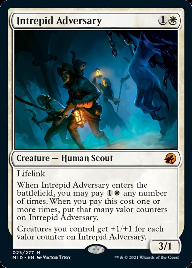 Intrepid Adversary [Innistrad: Midnight Hunt] | Gauntlet Hobbies - Angola