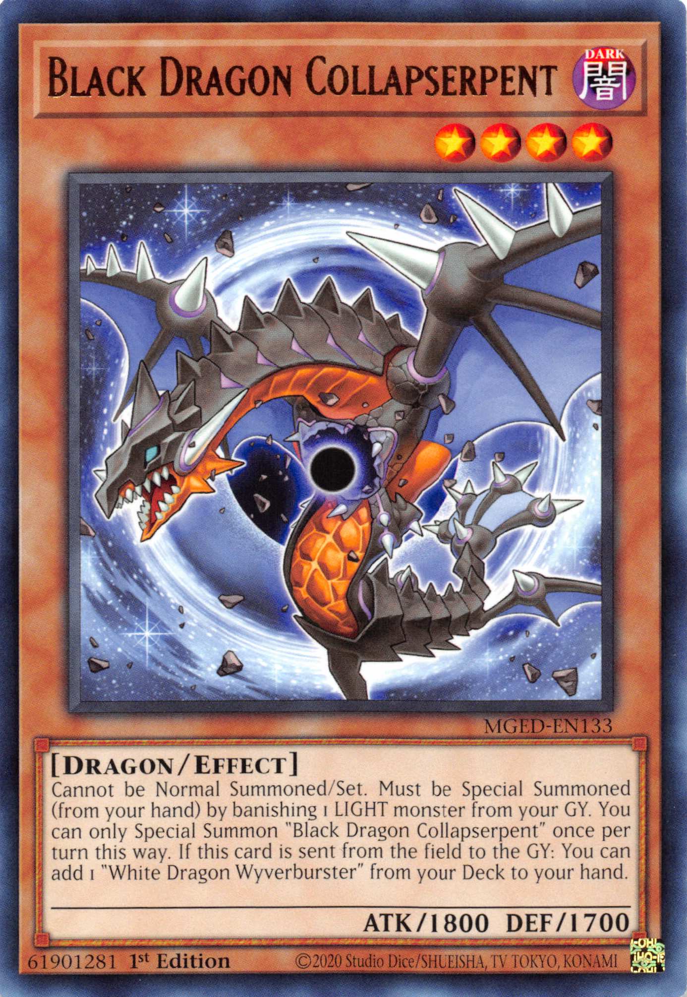 Black Dragon Collapserpent [MGED-EN133] Rare | Gauntlet Hobbies - Angola