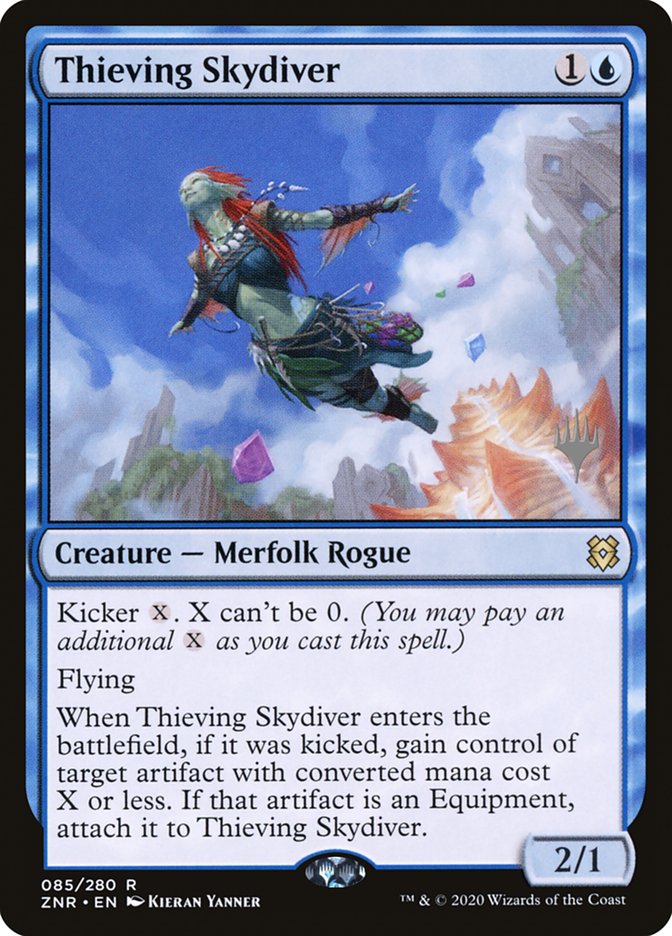 Thieving Skydiver (Promo Pack) [Zendikar Rising Promos] | Gauntlet Hobbies - Angola