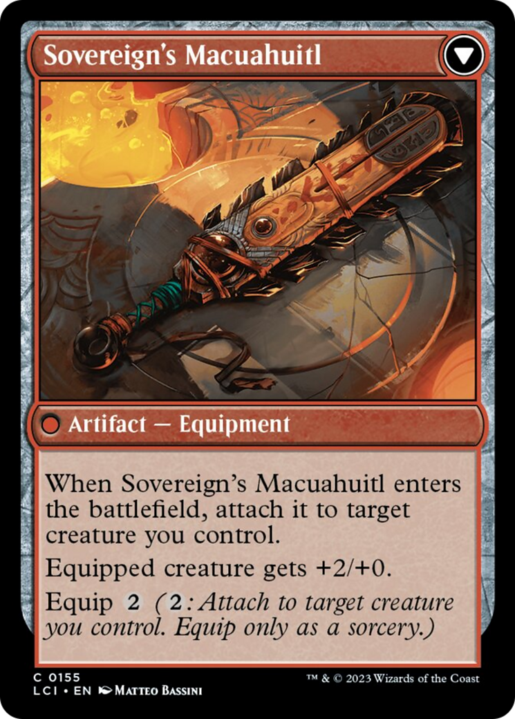 Idol of the Deep King // Sovereign's Macuahuitl [The Lost Caverns of Ixalan] | Gauntlet Hobbies - Angola