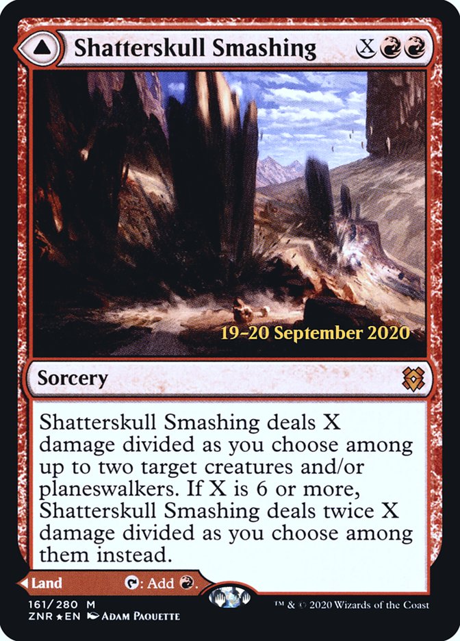 Shatterskull Smashing // Shatterskull, the Hammer Pass [Zendikar Rising Prerelease Promos] | Gauntlet Hobbies - Angola