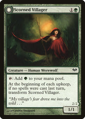 Scorned Villager // Moonscarred Werewolf [Dark Ascension] | Gauntlet Hobbies - Angola