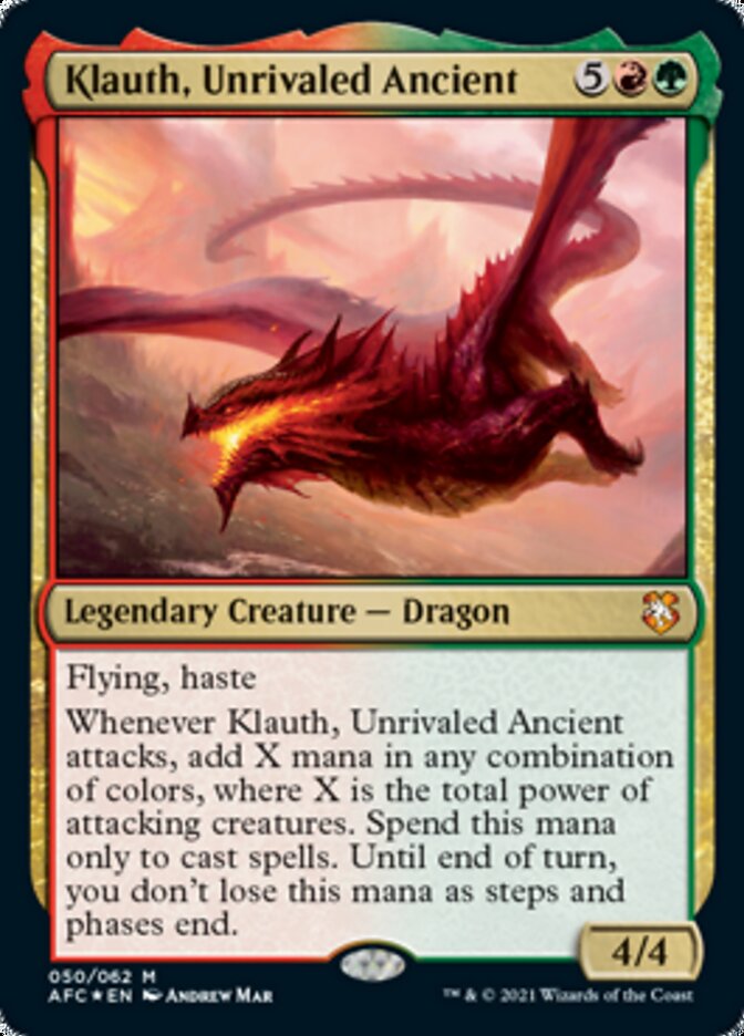 Klauth, Unrivaled Ancient [Dungeons & Dragons: Adventures in the Forgotten Realms Commander] | Gauntlet Hobbies - Angola