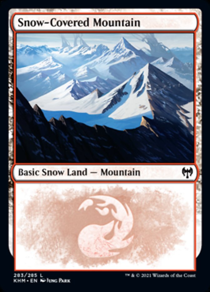 Snow-Covered Mountain (283) [Kaldheim] | Gauntlet Hobbies - Angola