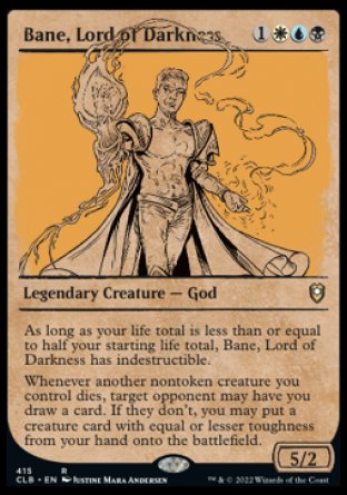 Bane, Lord of Darkness (Showcase) [Commander Legends: Battle for Baldur's Gate] | Gauntlet Hobbies - Angola
