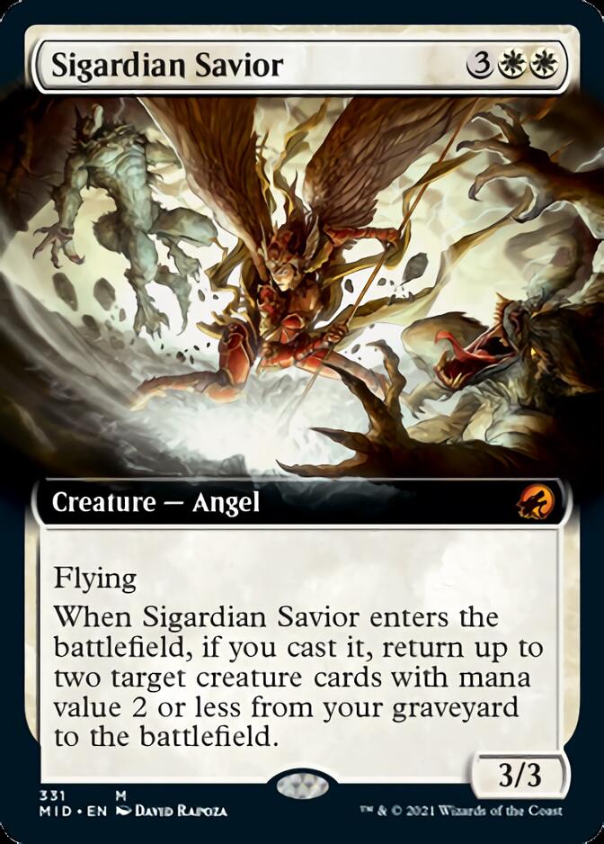 Sigardian Savior (Extended) [Innistrad: Midnight Hunt] | Gauntlet Hobbies - Angola