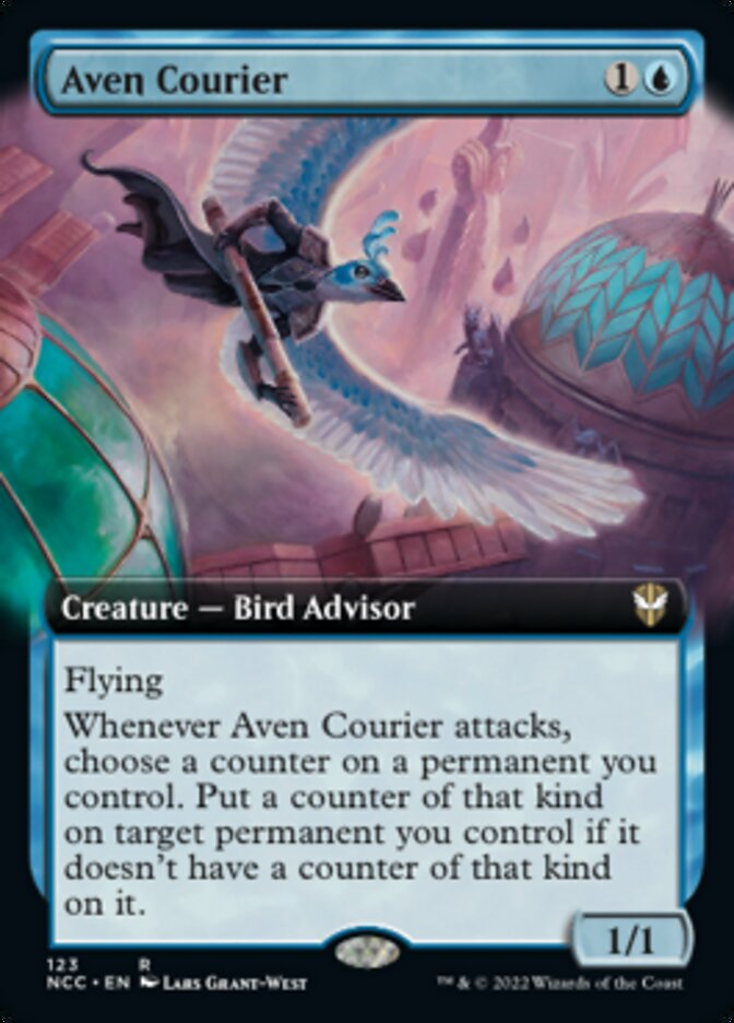 Aven Courier (Extended Art) [Streets of New Capenna Commander] | Gauntlet Hobbies - Angola