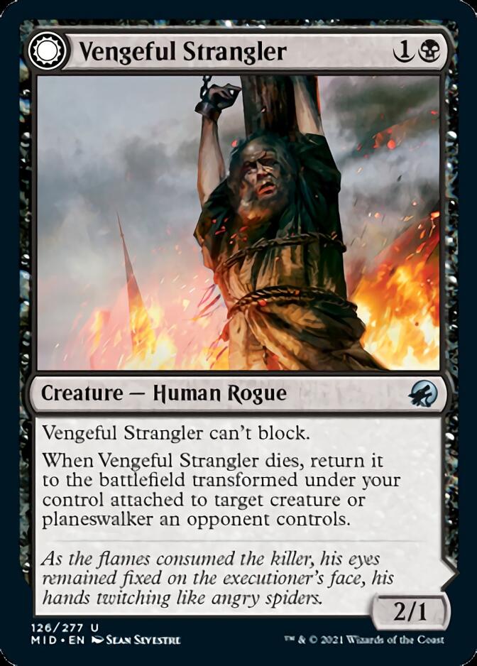 Vengeful Strangler // Strangling Grasp [Innistrad: Midnight Hunt] | Gauntlet Hobbies - Angola
