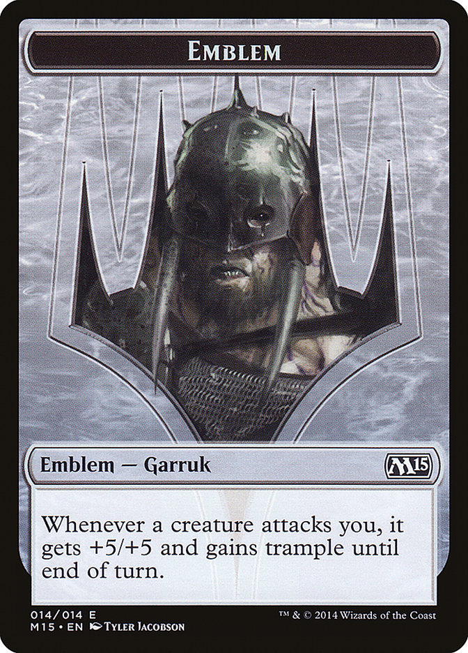 Garruk, Apex Predator Emblem [Magic 2015 Tokens] | Gauntlet Hobbies - Angola